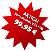 Kennzeichen ab 139,00 EUR